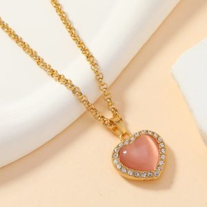 Single Pendant Stainless Steel Casting Ornament Love Oval